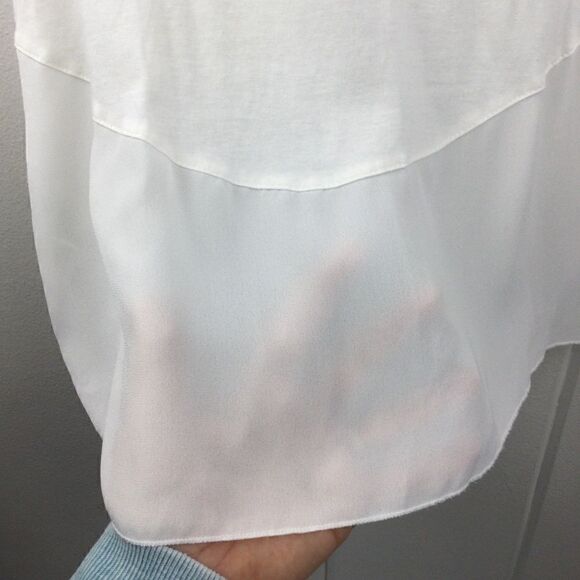 Desigual Cream Triangular Panel Tank - S‎ - Picture 13 of 16